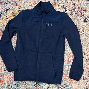 Under Armour Navy Full-Zip Jacket Loose fit Colsgear NWOT